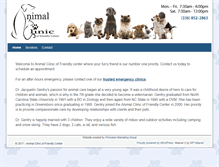 Tablet Screenshot of animalclinicoffriendlycenter.com